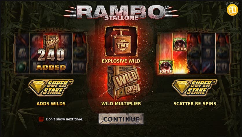 Play Rambo Slot online